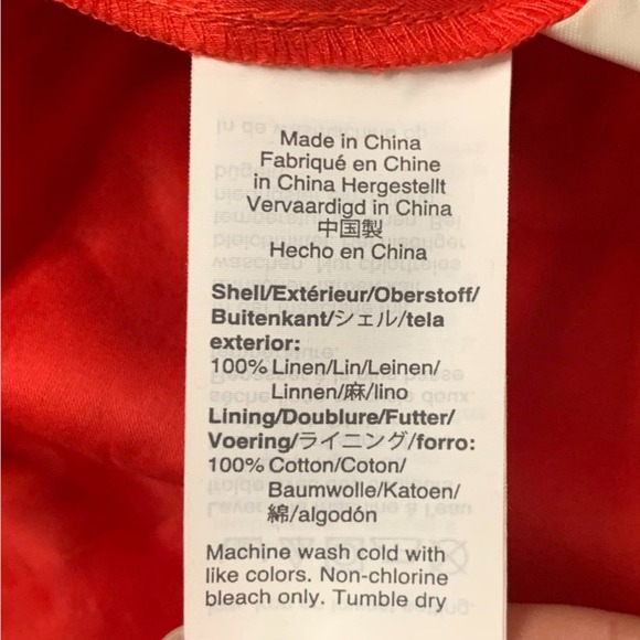 NWT J. Crew Tie-Waist Spaghetti Strap Linen Jumpsuit Bright Cerise Size 14 $128 - Picture 7 of 7